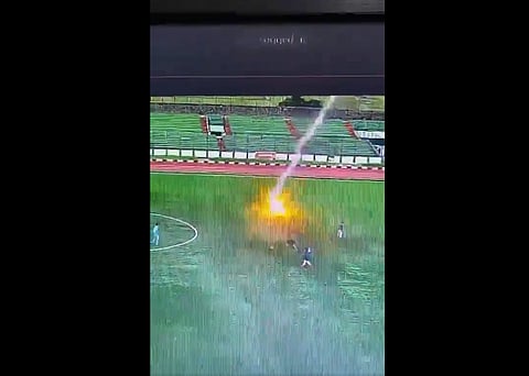 WATCH: Soccer player struck and killed by lightning 