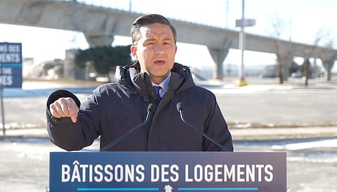 Opposition Leader Pierre Poilievre says a Conservative government would drop the GST on new homes selling for less than $1 million. It's a better approach than the Liberal habit of creating a government program