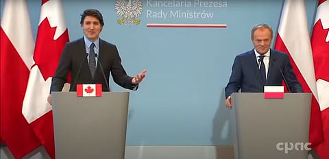 WATCH: Trudeau accidentally says Russia needs to win war in Ukraine