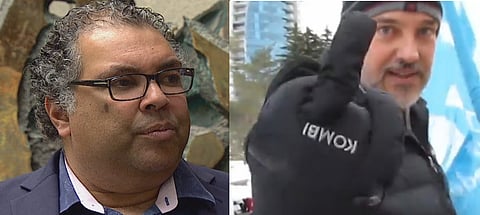 NDP leadership hopefuls Naheed Nenshi and Gil McGowan