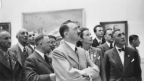 Adolf Hitler at the Haus of German Art in Munich 