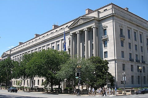 United States Department of Justice Headquarters on Aug. 12, 2006 