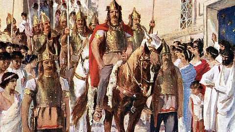 The Visigoths enter Rome in 410 AD... mass migrations are always economically driven, says columnist Murray Lytle. But as he seriously questions the budgetary decisions of the Smith government, the reader might well ask, 'Could Alberta still attract an invasion?'