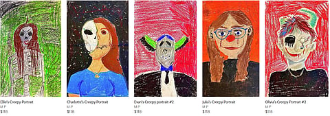 ‘JULIA’S CREEPY PORTRAIT’: Montreal art teacher sells students’ art online