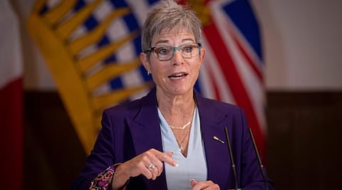 Former BC Minister of Post-Secondary Education Selina Robinson, who was fired by Premier Dave Eby after off-message comments about the history of Israel.