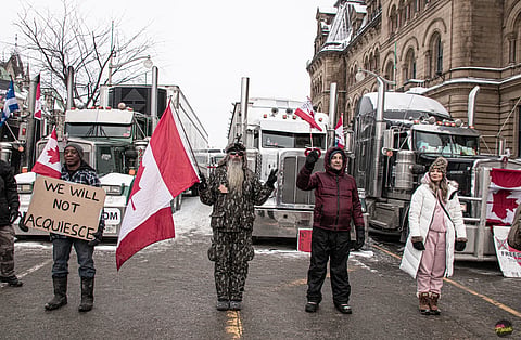 Freedom Convoy in Ottawa, February 2022