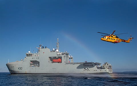 Arctic Offshore Patrol Vessel HMCS Harry DeWolf, lead ship of a new class of warships ordered by the Harper government. Writer Matthew Bondy says national defence will demand the immediate attention of the news Conservative government he expects to see in 2025.
