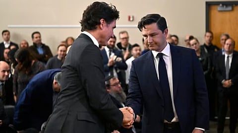 Prime Minister Justin Trudeau, Conservative leader Pierre Poilievre