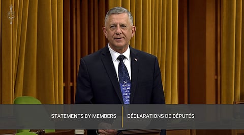 Ted Falk shared the message of Jesus in the House of Commons March 21, 2024.