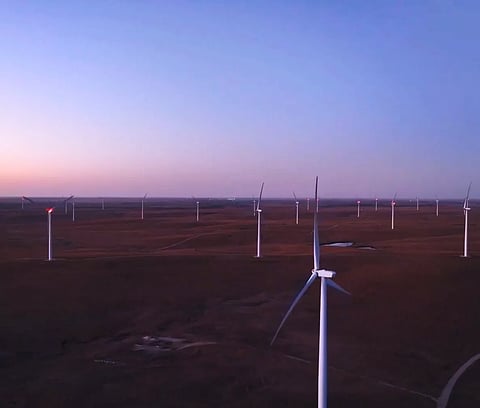 Wind farm on Osage reserve