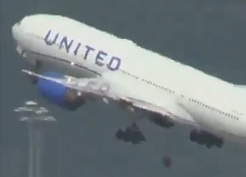 Wheel falls from Japan-bound United flight during takeoff from San Fran 