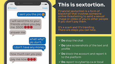 The RCMP are warning of a sextortion scheme targeting youth in Saskatchewan