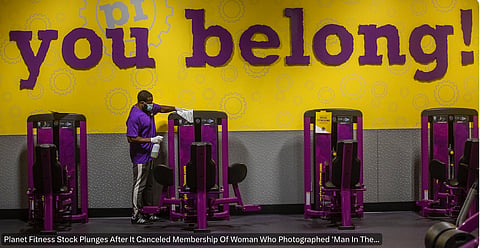 Planet Fitness touts it’s ‘no judgement’ policy which includes the women’s change room.