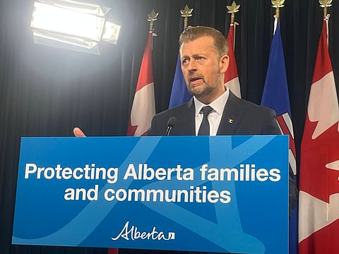 Alberta Public Safety and Emergency Services Minister Mike Ellis introduced a bill to establish an independent police agency. 