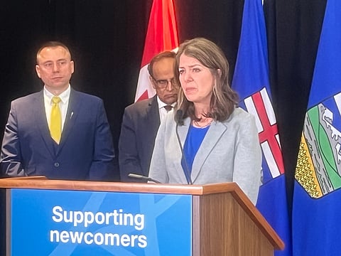 Alberta Premier Danielle Smith said her government can assist the City of Edmonton if it asks for help. 