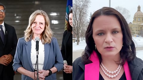 Rachel Notley and Kris Sims 