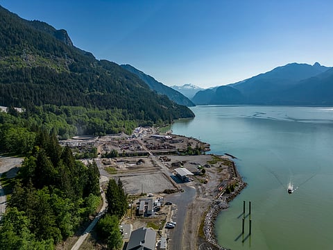 Woodfibre LNG near Squamish 