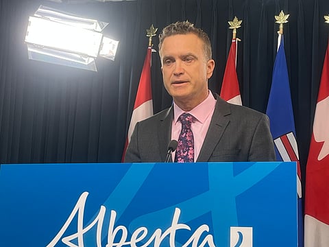 Alberta Infrastructure Minister Peter Guthrie said the government was introducing a bill to centralize its plan for property management. 