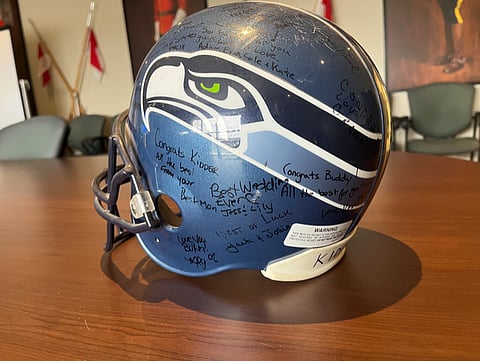 Seahawks helmet