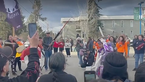 In Quesnel, protesters complain that Mayor Ron Paull's wife handed out copies of "Grave Error." The best-selling collection of essays edited by Chris Champion and Tom Flanagan challenges many familiar bromides related to the Indian Residential Schools. Writer Hymie Rubenstein talks about what happened when Frances Widdowson, a contributor, attended the Quesnel meeting to address community concerns