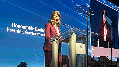 Alberta Premier Danielle Smith said people should support hydrogen development because it will be used for power in the future. 