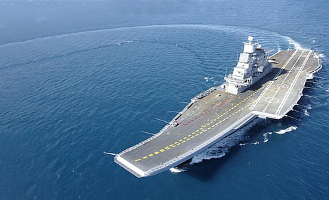 In many ways — including the capability to deploy aircraft carriers — India has many of the attributes associated with superpowers. Importantly says writer Lynne Cohen, India displays the right moral attributes. Illustrated, INS Vikramaditya.