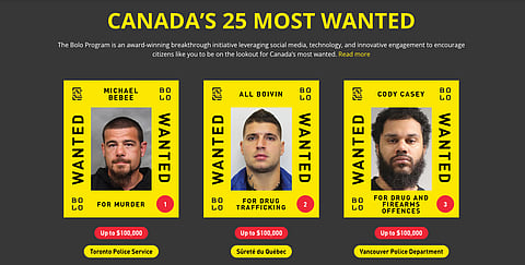 Canada's most wanted