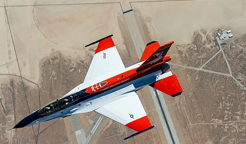 The computer-controlled X-62A VISTA jet.