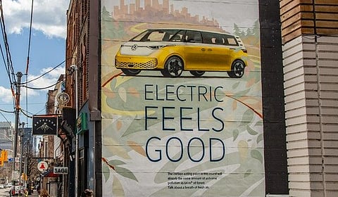 Volkswagen mural in Toronto
