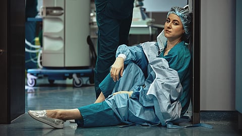 Stressed nurse