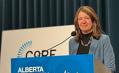 Danielle Smith said her government would be creating two mental health and addictions agencies. 
