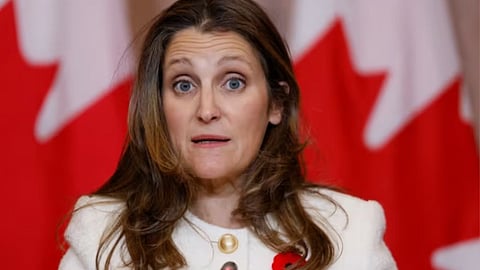 Deputy Prime Minister and Finance Minister Chrystia Freeland.