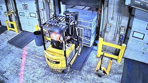 Security cam footage of heist at Pearson airport April 17, 2023