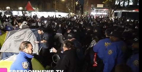 WATCH: Police arrest 150+ pro-Palestine protestors at NYU 