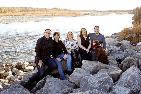 Jason Nixon and his family 
