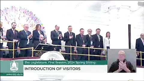 Andrzej Duda and his delegation