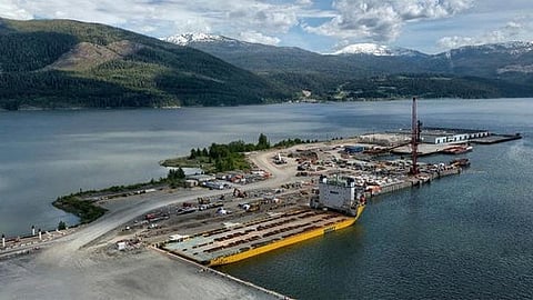 Kitimat LNG terminal in 90% complete.