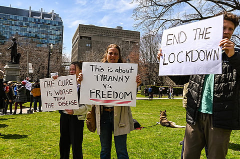 Lockdown protesters