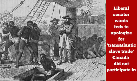Liberal senator wants feds to apologize for 'transatlantic slave trade' Canada  did not participate in 