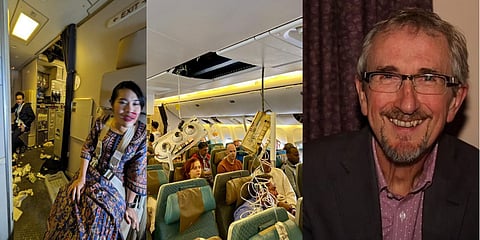 Singapore Airlines flight hits turbulence, drops 6,000 feet;  one person dead (Geoff Kitchen, pictured,) 30 injured... mainstream media makes a climate-change story out of it.