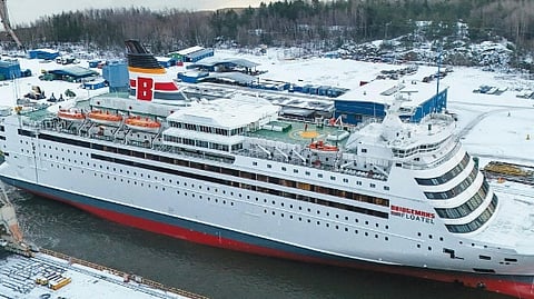 MV Isabella was previously used to house Ukrainian refugees in Estonia before arriving in Vancouver in January.