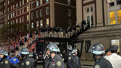 WATCH: NYPD storms Columbia campus to arrest anti-Israel occupiers 