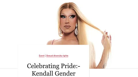 Screenshot of event promo for a May 24 drag show at the Canadian Museum of Human Rights