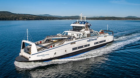Hybrid diesel/electric Island class ferry