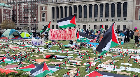 The pro-Hamas encampment at Columbia University