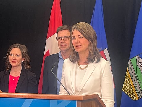 Danielle Smith said the Alberta government has introduced a bill to ensure it can be effective in responding to emergencies. 