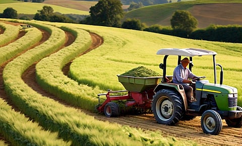 Crooked farmers' field