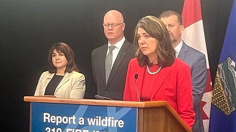 Alberta Premier Danielle Smith said she is worried Calgary city council voted for blanket rezoning due to a bilateral agreement it reached with the Canadian government. 