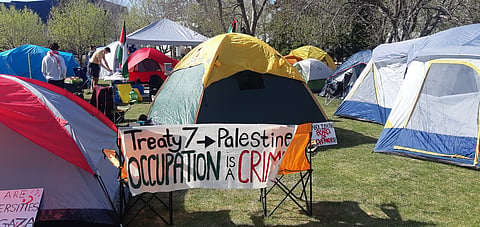 U of C encampment