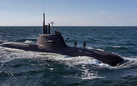 Non-nuclear-powered class 212A submarine Photo: The 212CD will be almost twice the size.
